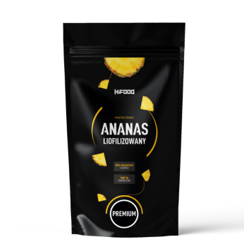 Liofilizowany ananas, owoce liofilizowane 100%, 50g, 100g, 1kg