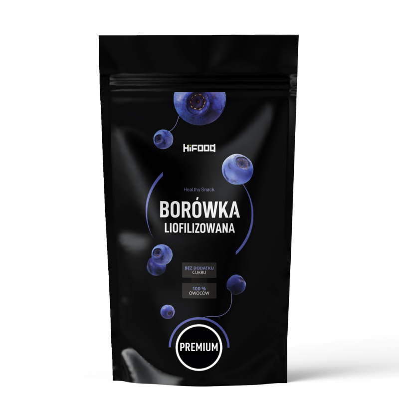 Borówka liofilizowana, liofilizowane owoce 100%, 50g, 100g, 1kg