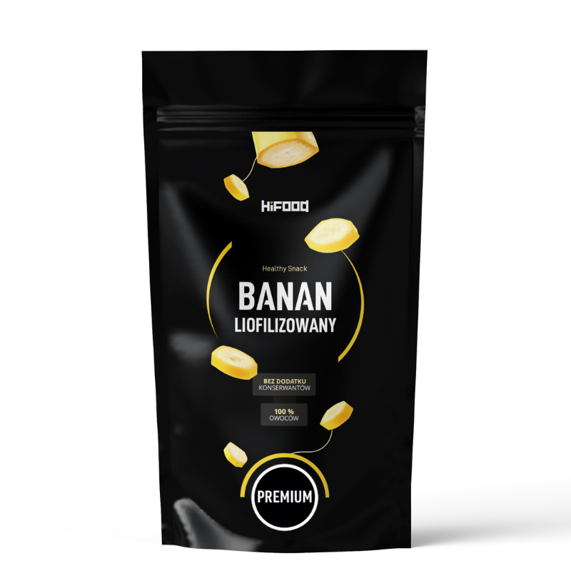 Banan liofilizowany, 100% naturalny, plastry, chipsy HiFOOD sklep