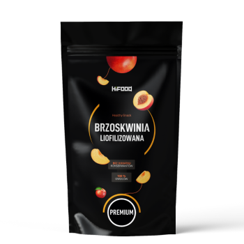 Brzoskwinia liofilizowana, liofilizowane owoce 100%, 50g, 100g