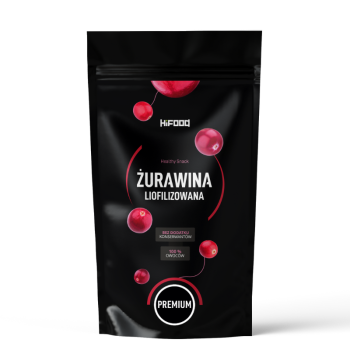 Żurawina liofilizowana cała 100g naturalna bez cukru HiFOOD sklep