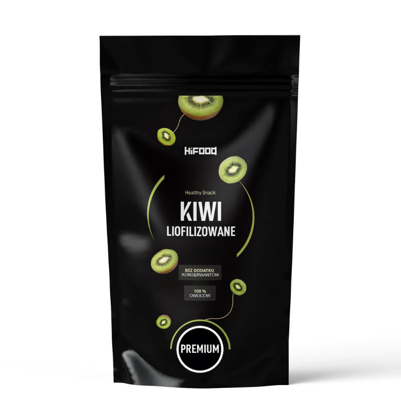 Kiwi liofilizowane duże plastry 100% naturalne, bez dodatków