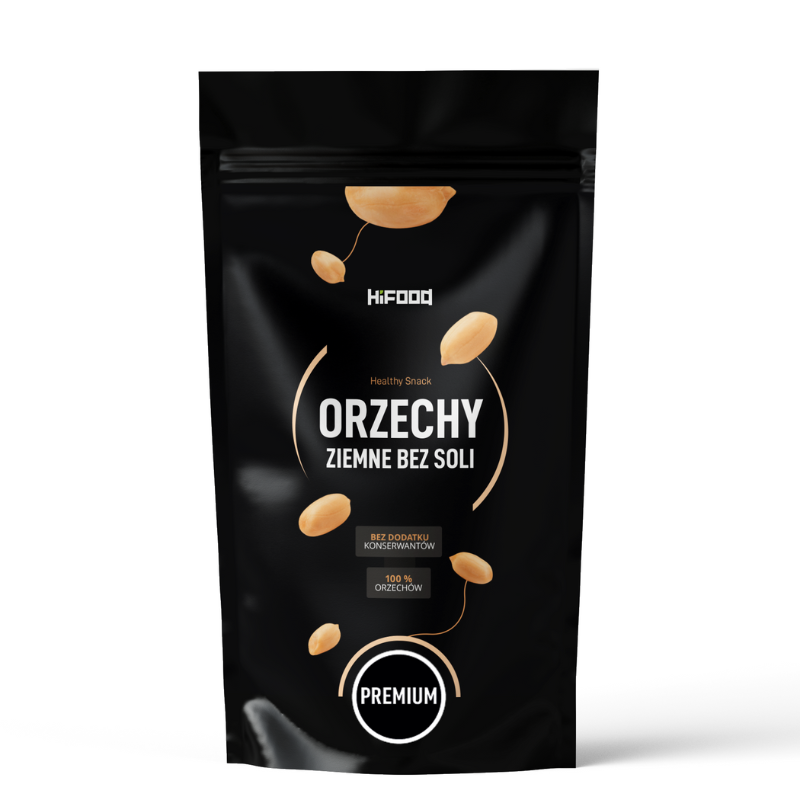 Orzechy ziemne bez soli, Orzeszki ziemne całe 1kg 500g HiFOOD