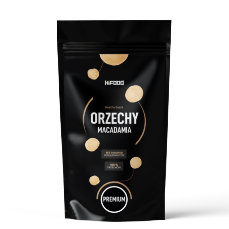 Orzechy Macadamia, Makadamia świeże duże surowe 1kg 500g HiFOOD