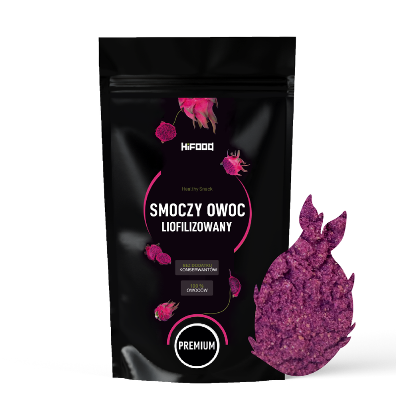Pitaja, Dragon Fruit, Smoczy Owoc Liofilizowany Proszek 100% naturalny