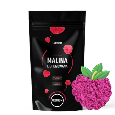 Malina Liofilizowana Proszek 100% naturalny bez antyzbrylaczy