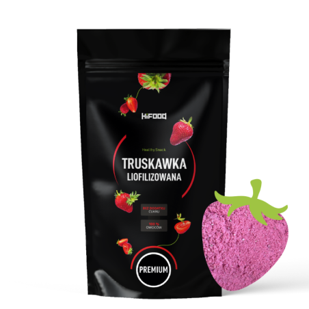 Truskawka Liofilizowana Proszek 100% naturalny bez antyzbrylaczy