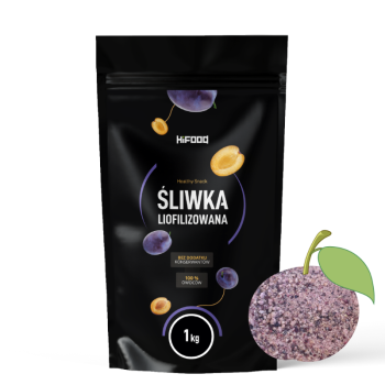 Śliwka liofilizowana Proszek 100% naturalny, idealny do deserów