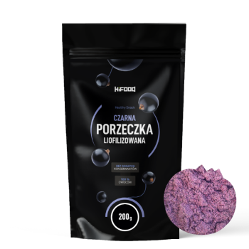 Czarna porzeczka liofilizowana Proszek bez konserwantów HiFOOD