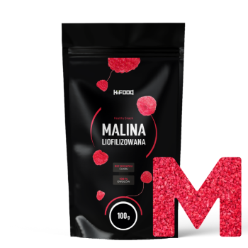 Malina liofilizowana GRYS 100% owocu bez cukru, bez konserwantów sklep