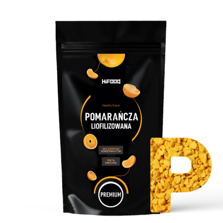 Liofilizowana pomarańcza crunchy owoce liofilizowane 100%, 100g