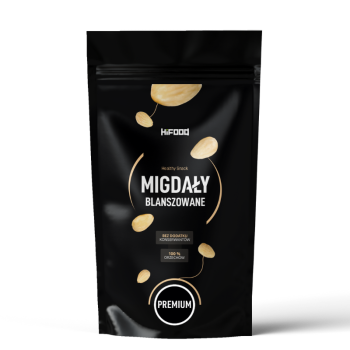 Migdały blanszowane, całe, Migdały premium, naturalne - HiFOOD