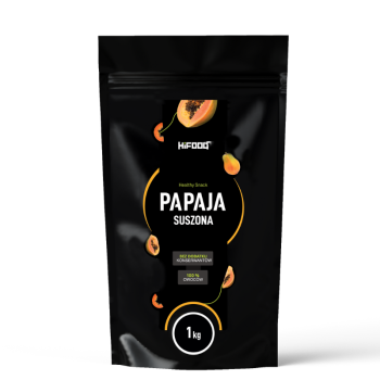 Papaja Suszona kawałki Melonowiec naturalny, miękki, słodki owoc