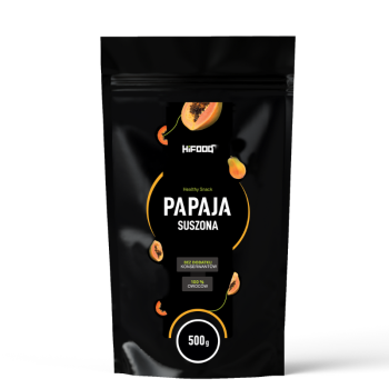 Papaja Suszona kawałki Melonowiec naturalny, miękki, słodki owoc