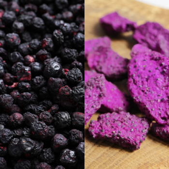 Smoczy Owoc Liofilizowany 100g i Borówka Cała 100g 100% Zestaw