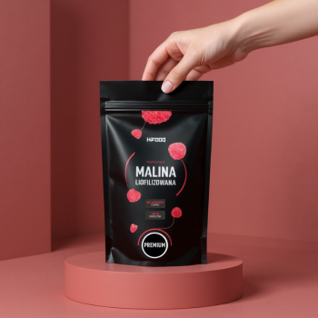 Wiśnia Liofilizowana Cała 100g i Malina 100g 100% Zestaw