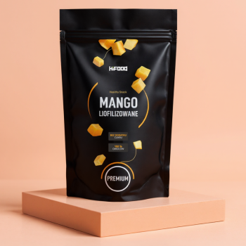 Mango Kawałki 100g i Truskawka Liofilizowana Plastry 100% 100g Zestaw