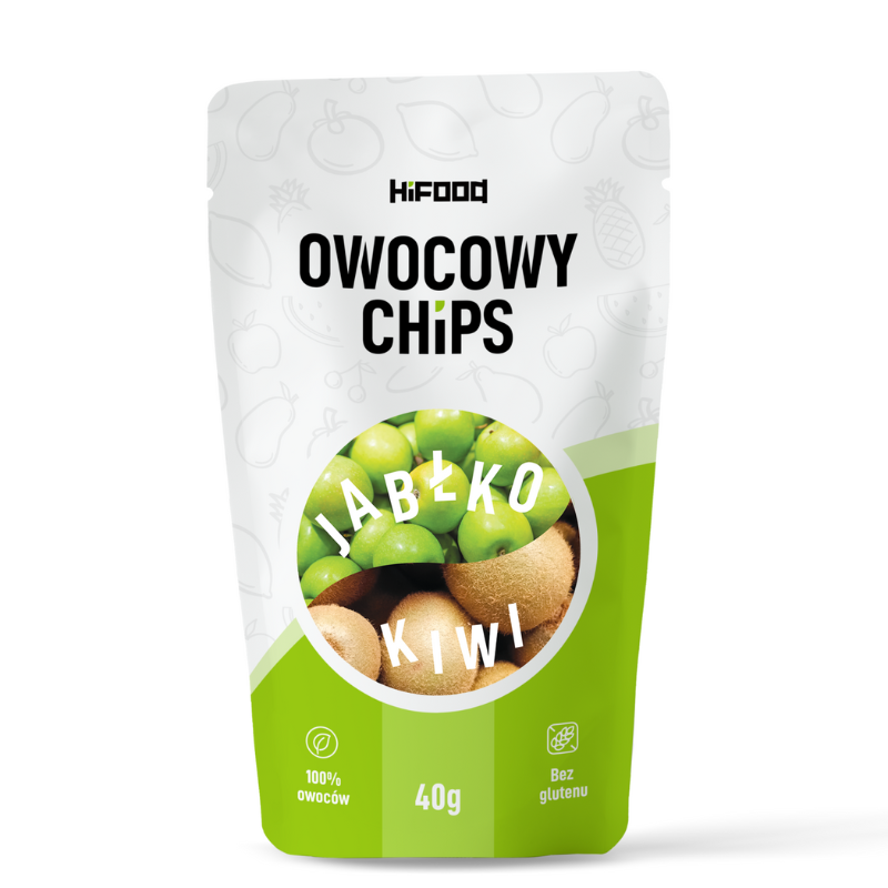 Owocowy Chips Kiwi Jabłko zdrowa przekąska dla Twojego dziecka