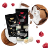 Kokosowa Rozkosz - krem Whitecoco, Migdały, Malina liofilizowana