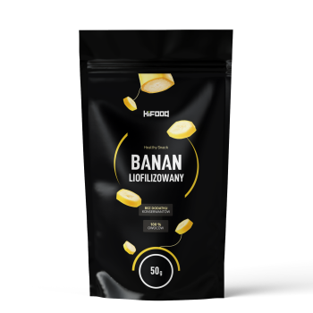 Banan liofilizowany, 100% naturalny, plastry, chipsy HiFOOD sklep