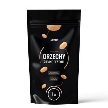 Orzechy ziemne bez soli, Orzeszki ziemne całe 1kg 500g HiFOOD