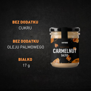 Krem Solony Karmel, Masło Orzechowe - Carmelnut HiFOOD 330g