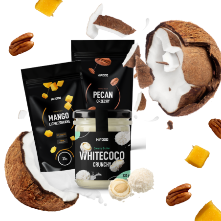 Prezent dla kobiety zestaw Krem kokosowy Orzechy Pecan i Mango