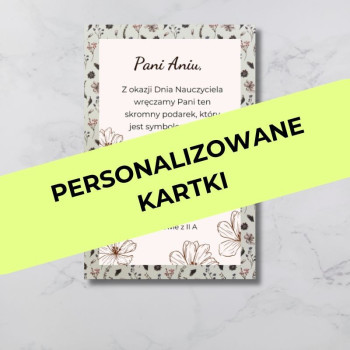Personalizowana Karta z życzeniami na Dzień Nauczyciela Gotowe Zestawy