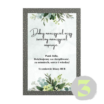 Personalizowana Karta z życzeniami na Dzień Nauczyciela Gotowe Zestawy