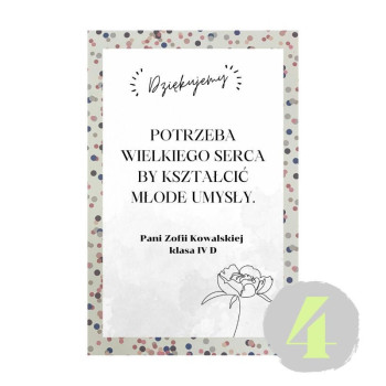 Personalizowana Karta z życzeniami na Dzień Nauczyciela Gotowe Zestawy