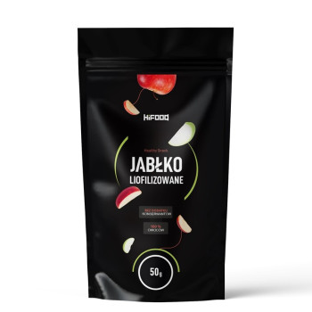 Jabłko liofilizowane 100% naturalne, idealna przekąska, wege, HiFOOD