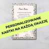Personalizowana Karta z życzeniami na każdą okazję Gotowe Zestawy
