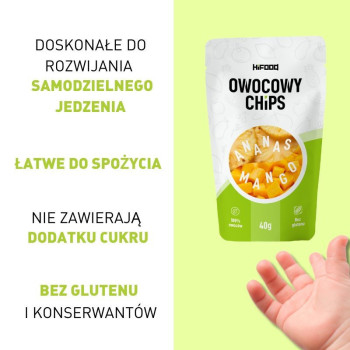 Owocowy Chips Ananas-Mango zdrowa przekąska dla Twojego dziecka