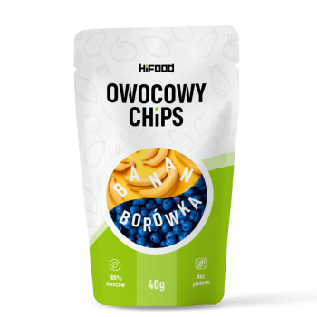 Owocowy Chips Banan-Borówka zdrowa przekąska dla Twojego dziecka