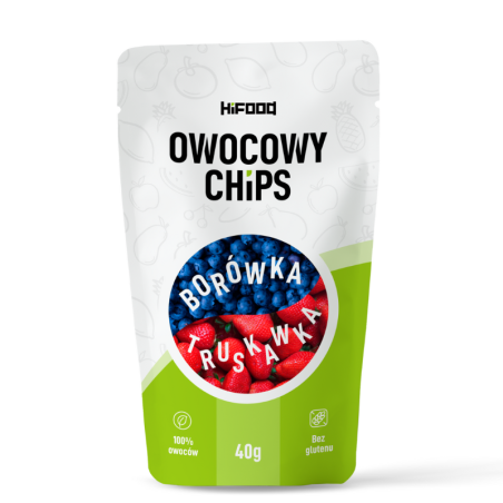 Owocowy Chips Borówka Truskawka zdrowa przekąska dla Twojego dziecka