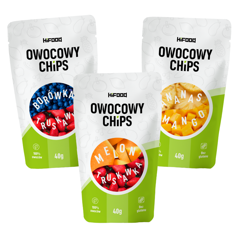 Zestaw owoców liofilizowanych dla dzieci 120g tropikalne smaki