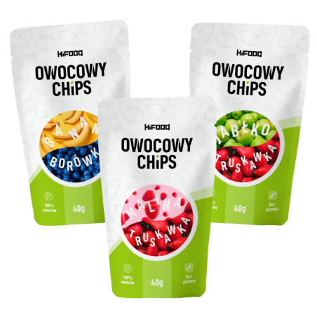 Zestaw owoców liofilizowanych 120g zdrowa przekąska dla dzieci