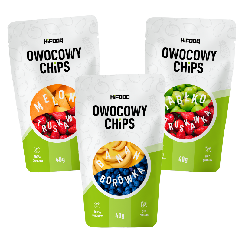 Zestaw Owoców Liofilizowanych dla dzieci 120g małe opakowania